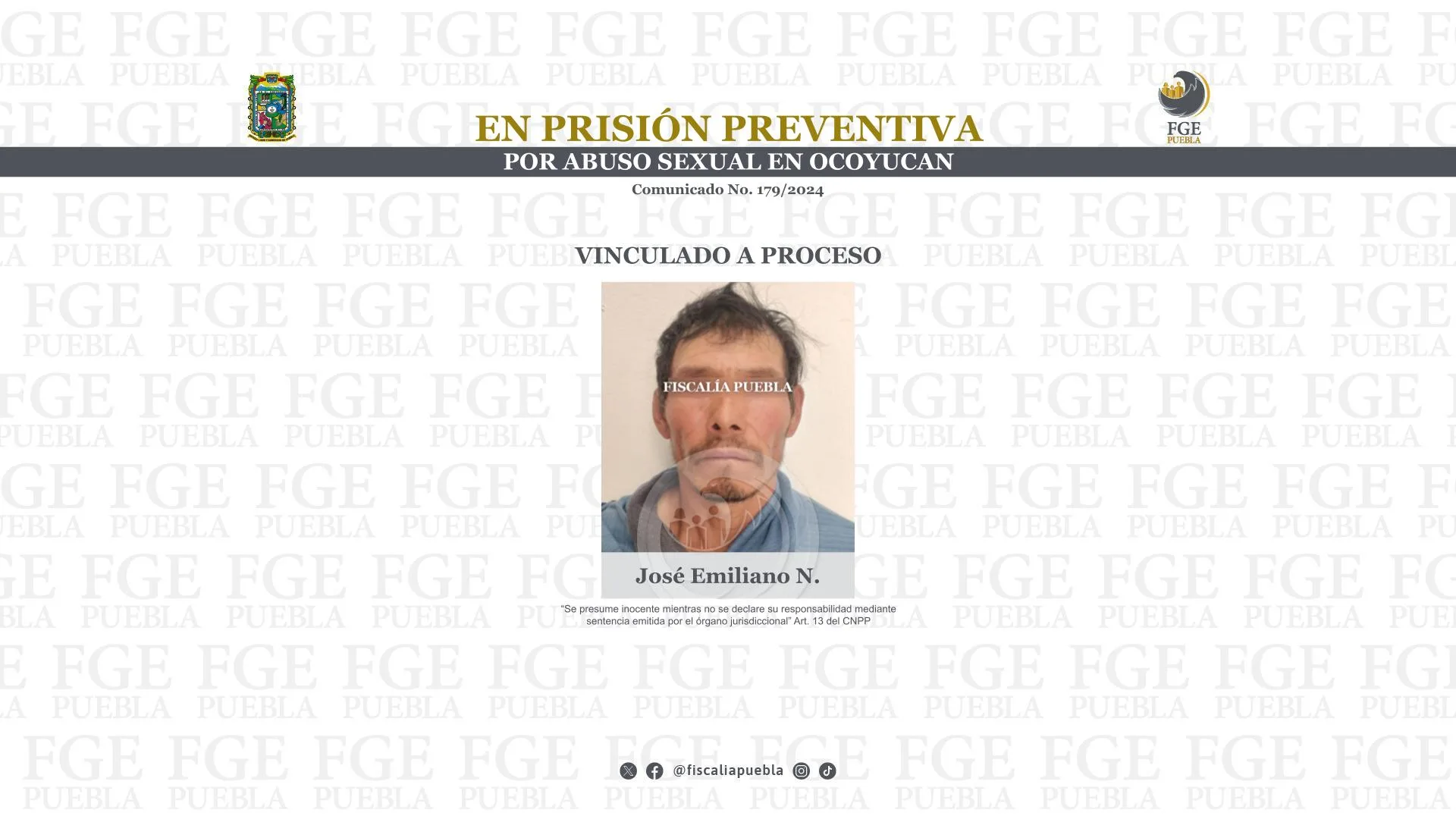 En prisión preventiva por abuso sexual en Ocoyucan