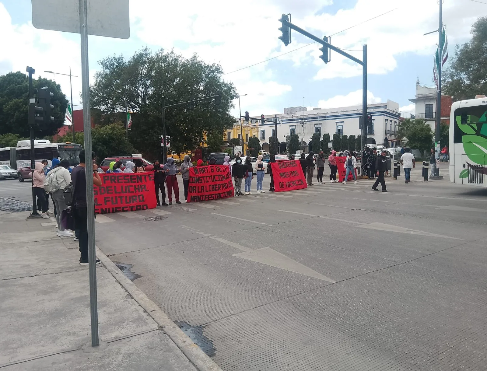Día de manifestaciones en Puebla