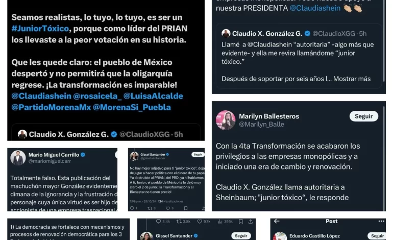 El gobernador electo y legisladores poblanos respaldan a la presidenta Sheinbaum, ante ataques de Claudio X. González