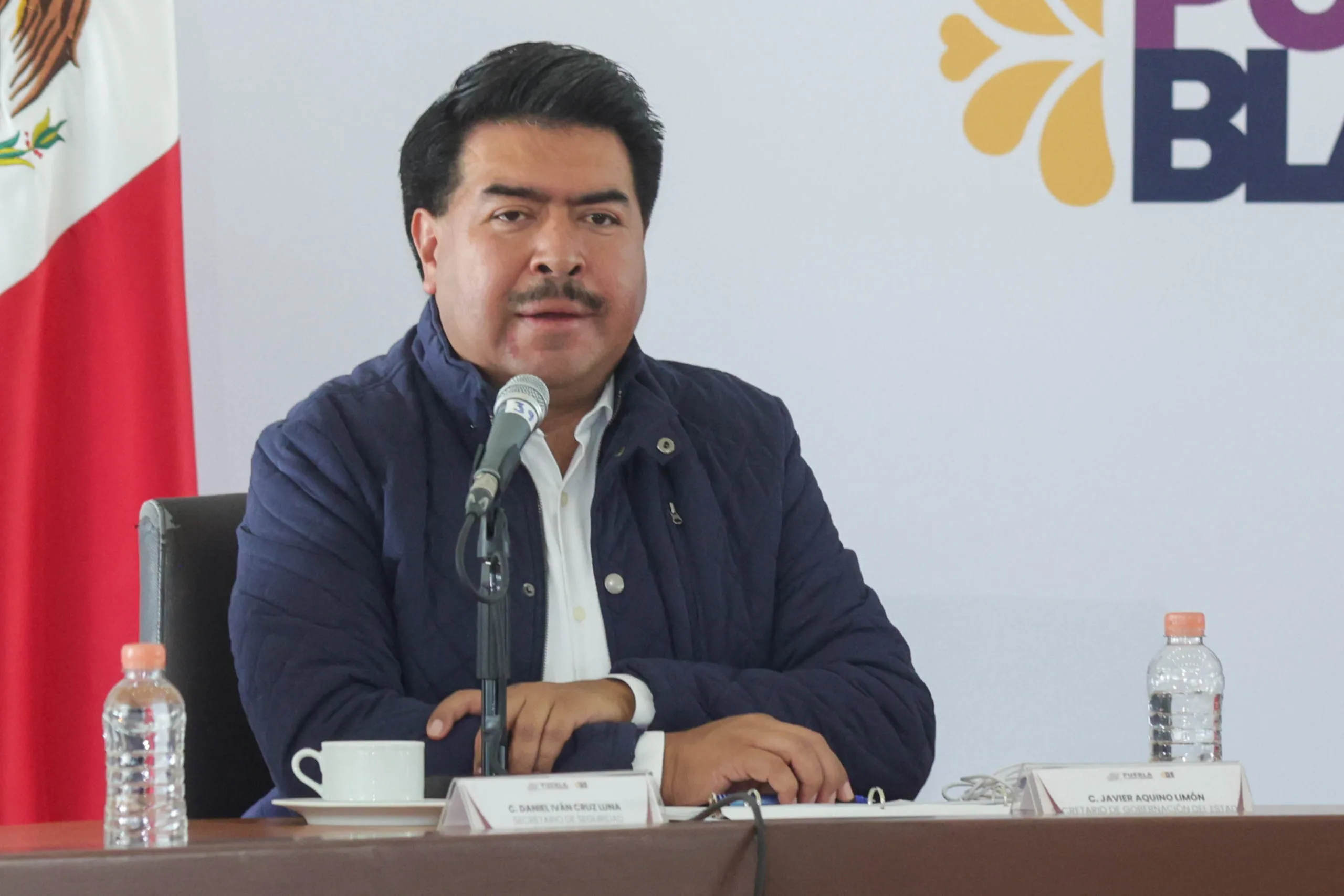 Javier Aquino ha entregado a Armenta información sobre puntos rojos detectados en Puebla