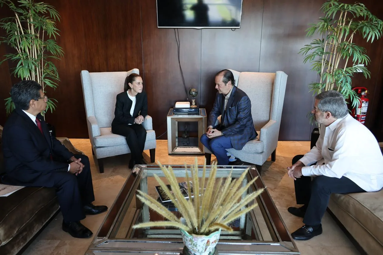 Presidenta Claudia Sheinbaum se reúne con Canciller de Panamá rumbo a la Cumbre G20 en Brasil