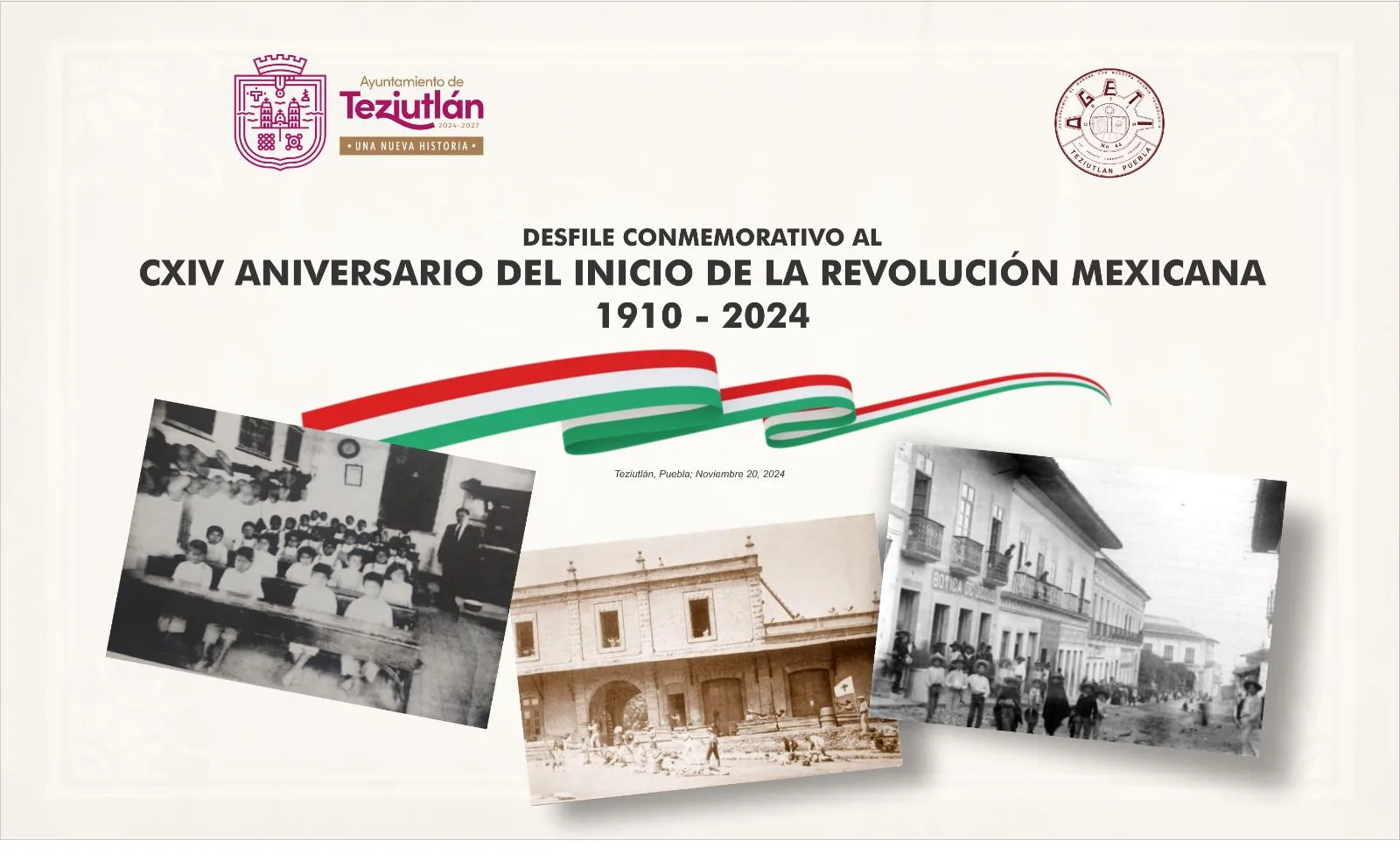 En Teziutlán, el desfile por el 114 Aniversario de la Revolución, será el lunes