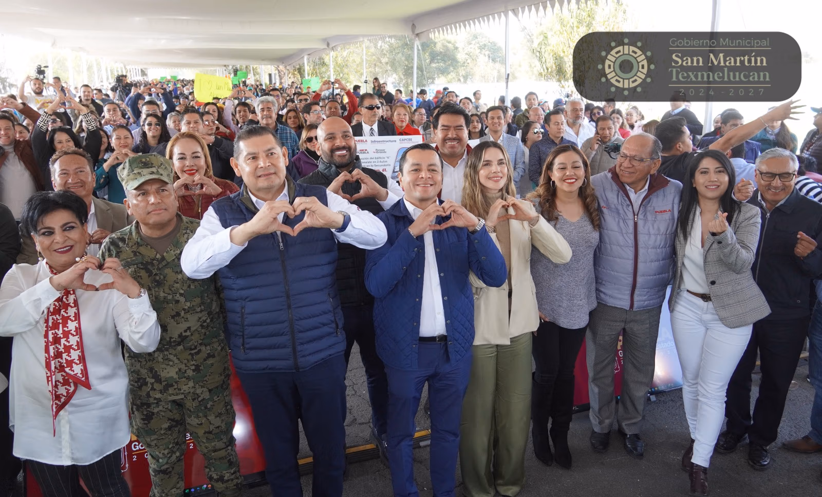 Gobernador Armenta y alcalde Alonso impulsan obras clave en Texmelucan