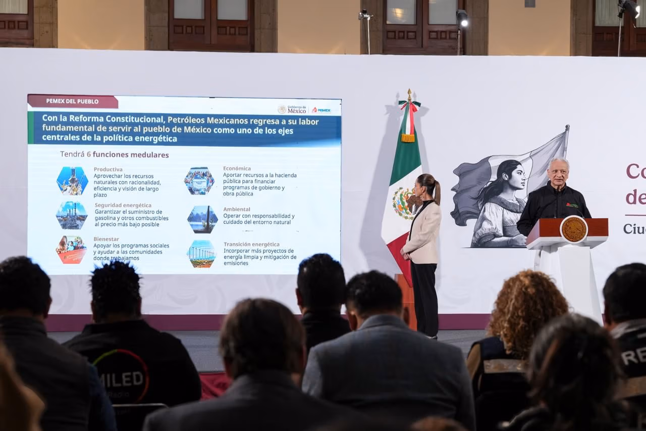 Claudia Sheinbaum presenta Plan 2025-2030 de Pemex para fortalecer la soberanía energética