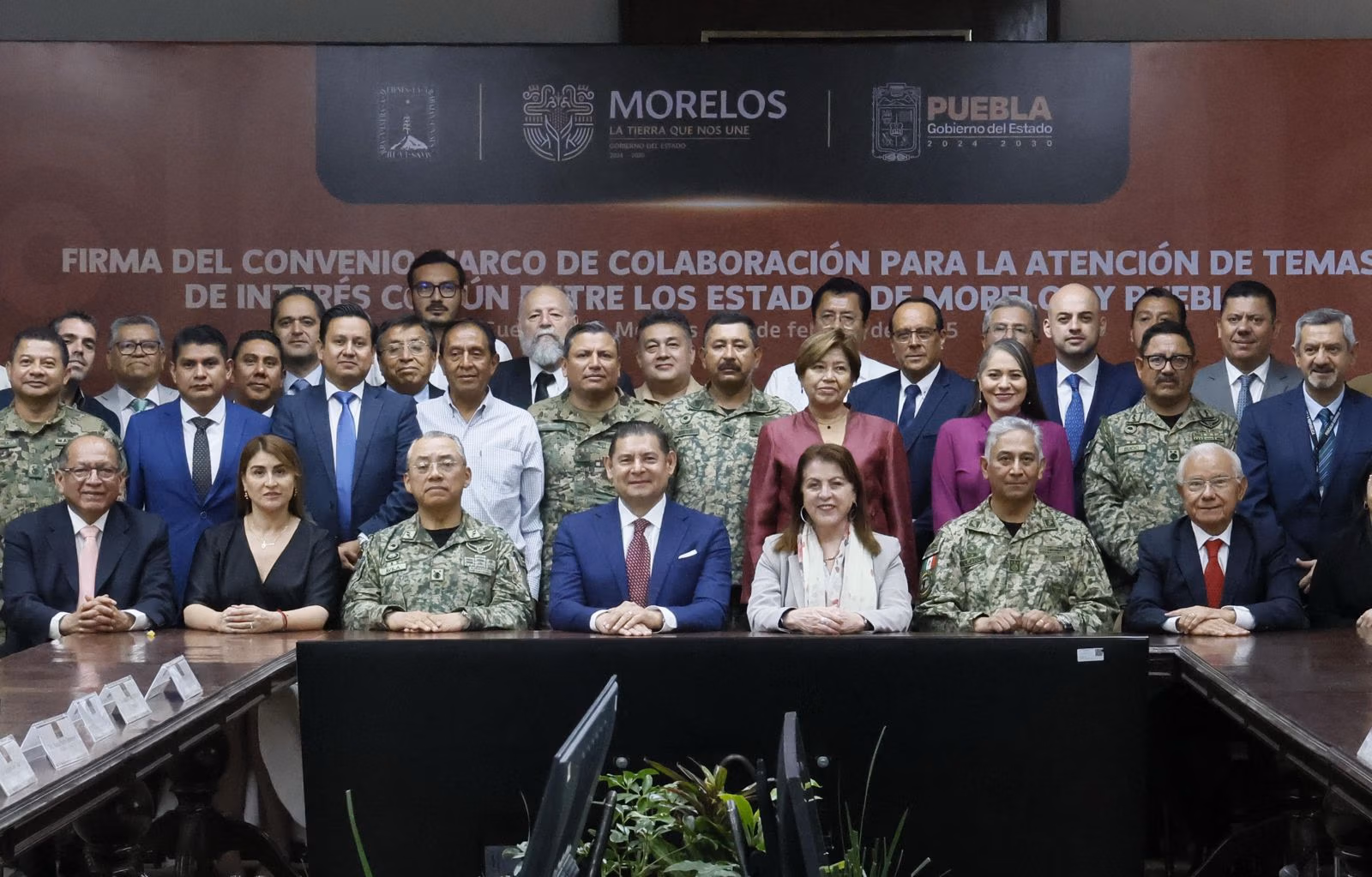 Puebla y Morelos firman convenio de seguridad y desarrollo económico