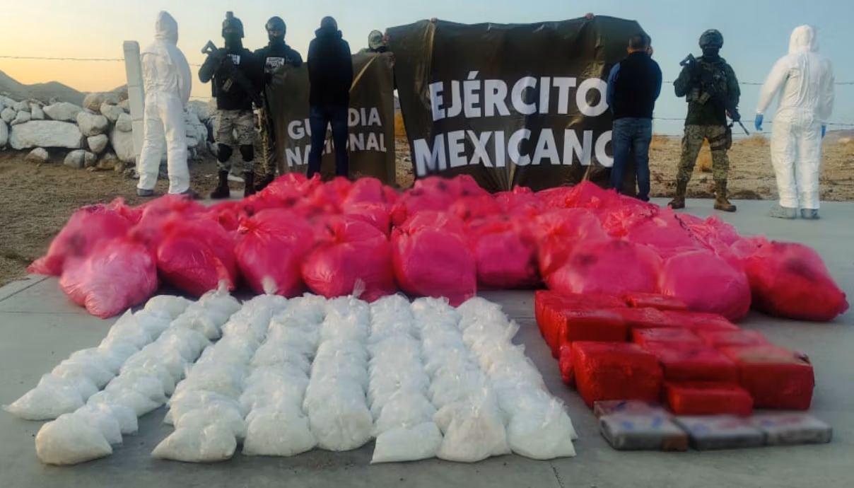Operativos contra producción y tráfico de drogas arroja 46 detenidos y aseguran 1,800 kg