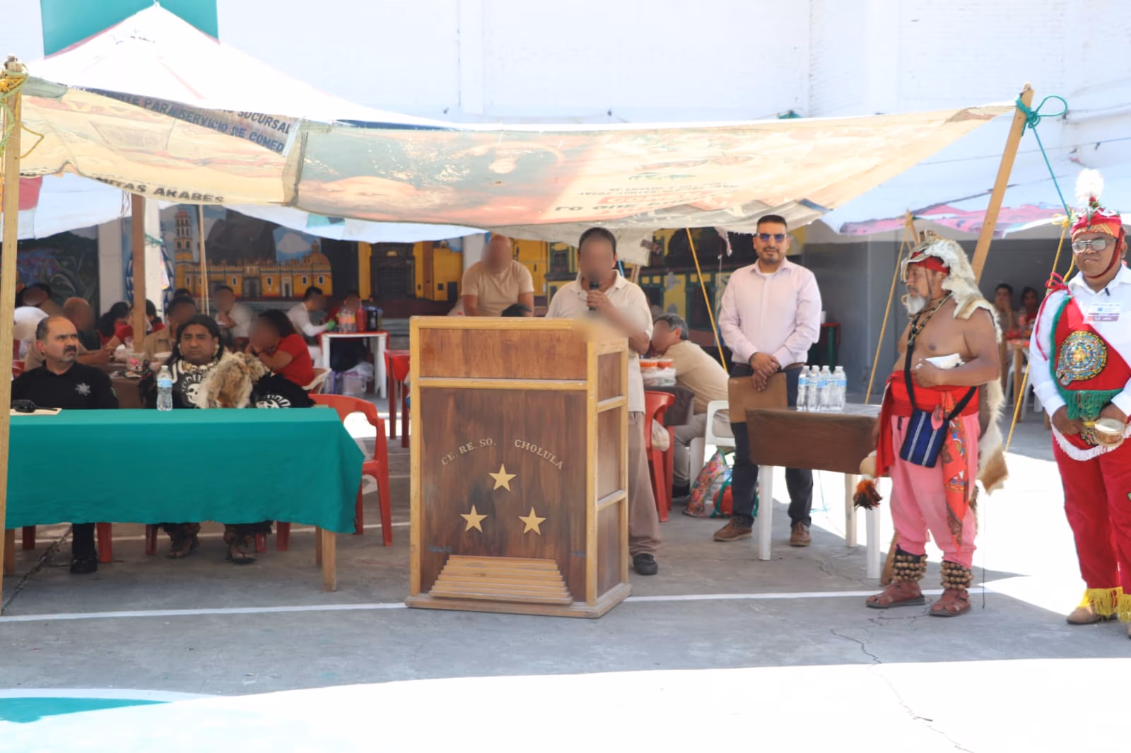 San Pedro Cholula promueve tradiciones en el CERESO, a través del Altepehui penitenciario