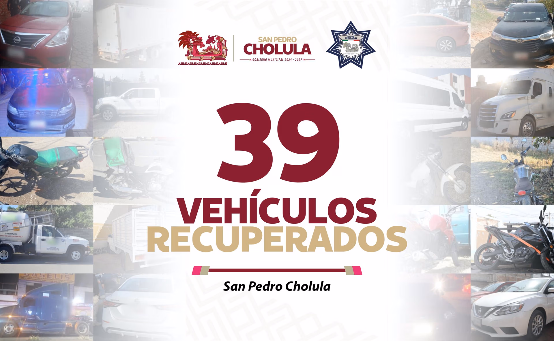 San Pedro Cholula refuerza seguridad: 255 detenidos en el primer trimestre de 2025