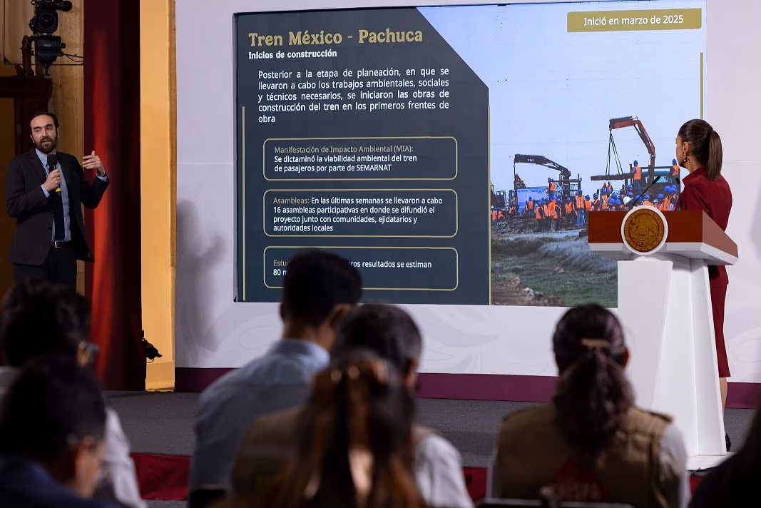 México acelera obras ferroviarias: arrancan tramos de pasajeros y carga con inversión de 157 mil mdp