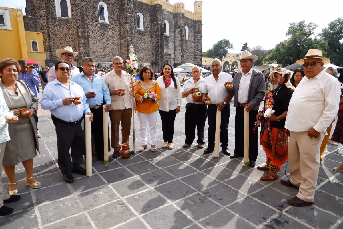 Tonantzin Fernández fortalece la identidad de San Pedro Cholula en la Tlahuanca 2025