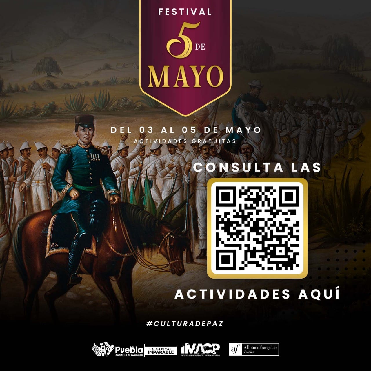 Presenta IMACP el «Festival 5 de Mayo»: tres días de cultura y hermanamiento franco-mexicano