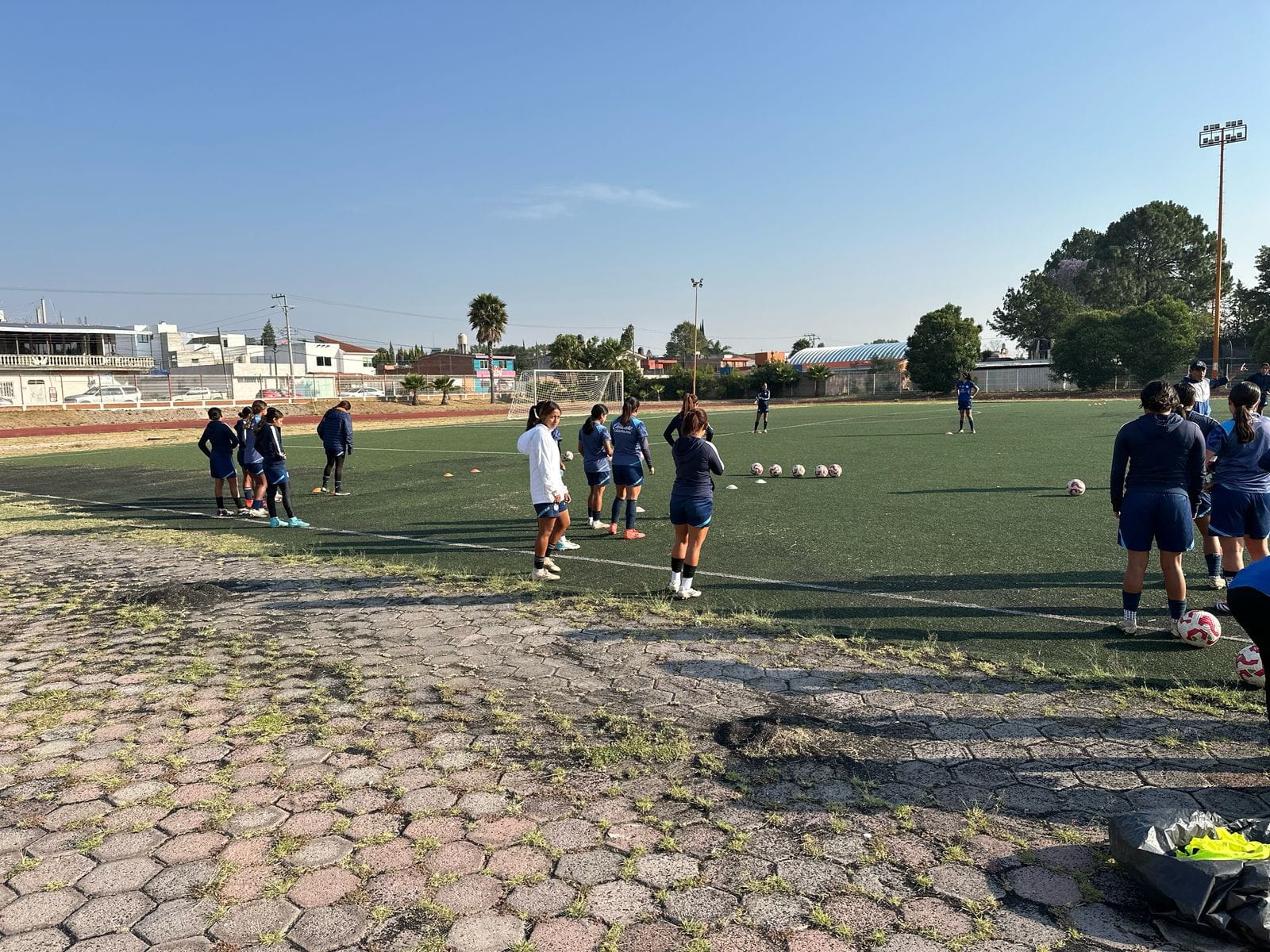 Gran participación en las visorias del Club Puebla Femenil en San Pedro Cholula