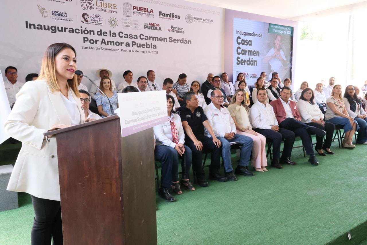 «Las Casas Carmen Serdán son lo que yo no tuve»: Olimpia Coral reconoce modelo poblano como refugio seguro para mujeres