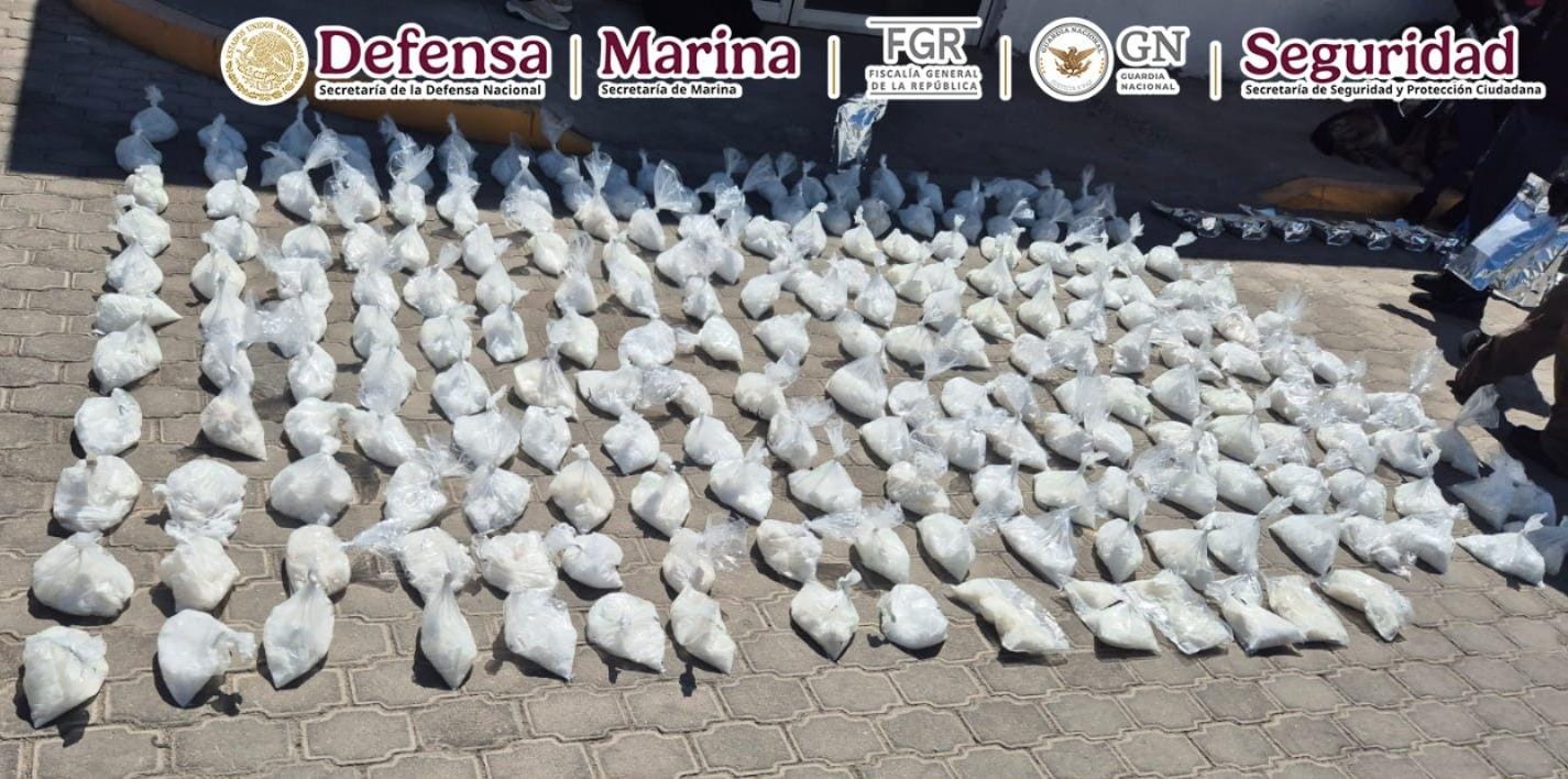 Detienen a hombre con más de 200 kilos de metanfetamina en Baja California