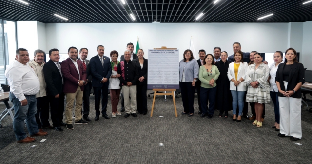 Firman en Congreso Carta de Compromisos para una Sana Convivencia Escolar en Puebla