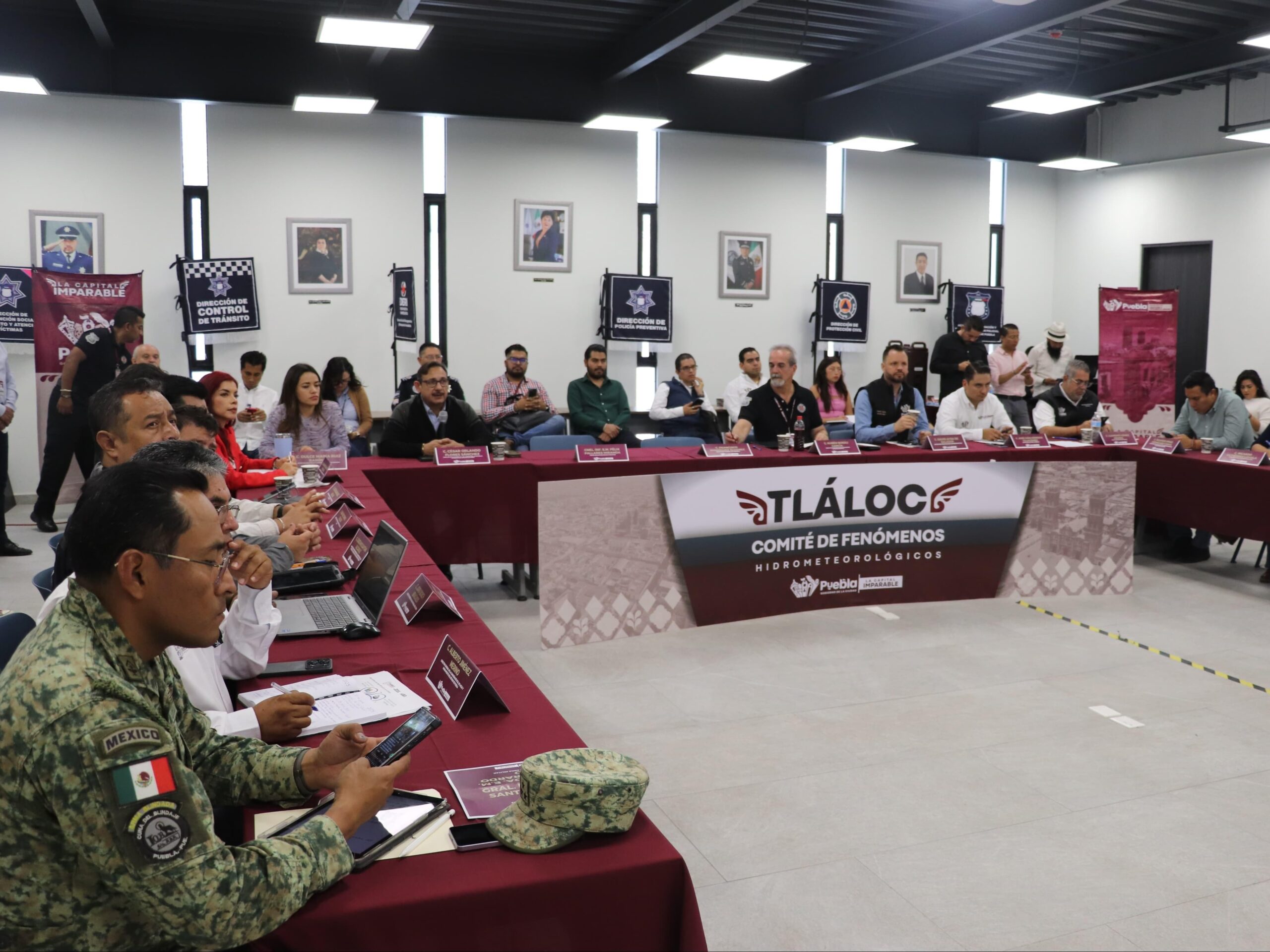 Refuerza Comité Tláloc acciones por lluvias en Puebla capital