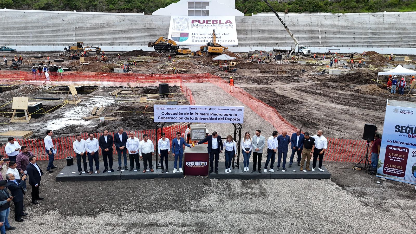 Arranca construcción de la Universidad del Deporte en Puebla