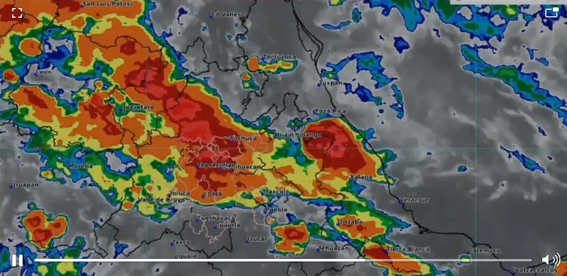 Aumenta intensidad de lluvias en la capital, pide Gobierno de la Ciudad extremar precauciones