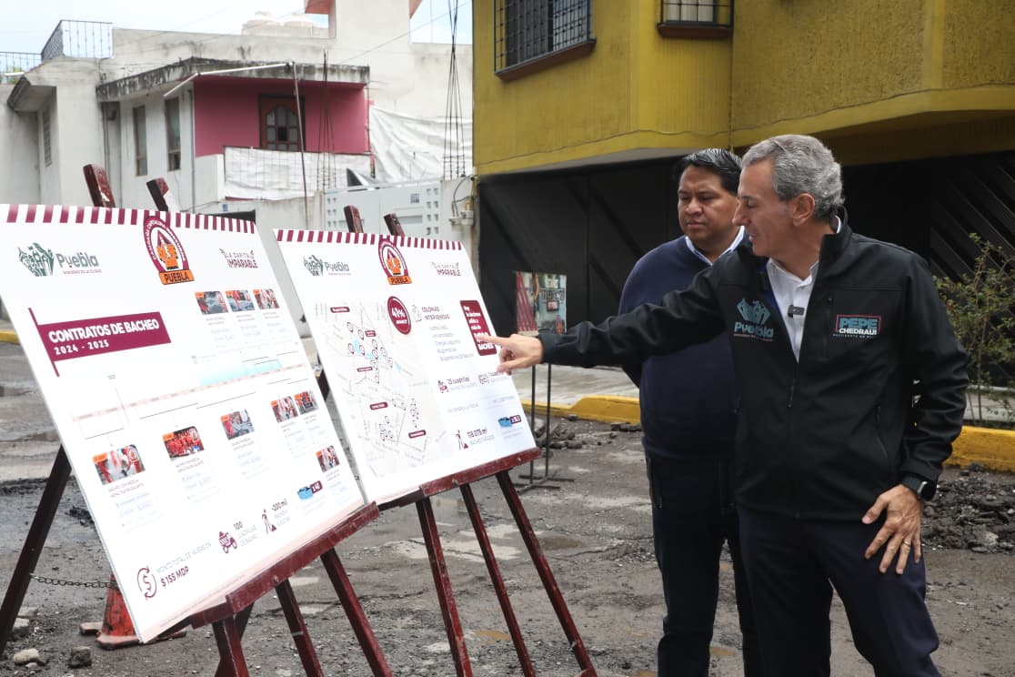 Fortalece Pepe Chedraui campaña Bacheando Puebla: 25 cuadrillas se desplegarán en la ciudad