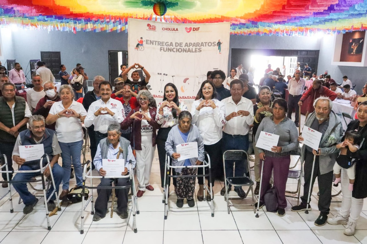 “Es la primera vez que recibimos algo de un presidente de Cholula”