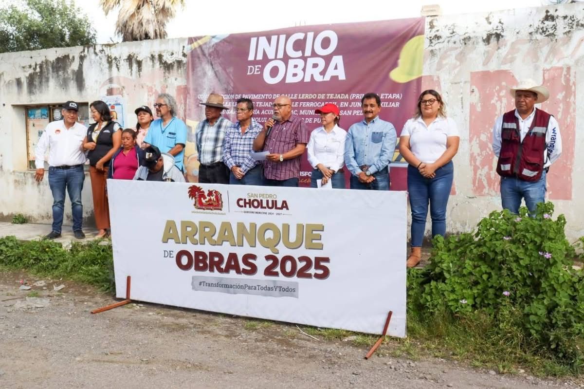 Gobierno de Tonantzin Fernández continúa rehabilitando vialidades en todo San Pedro Cholula