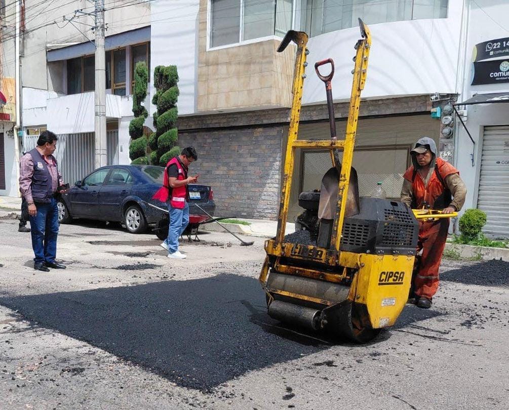 Campaña Capitalina Bacheando Puebla: prioriza atención en accesos a la ciudad