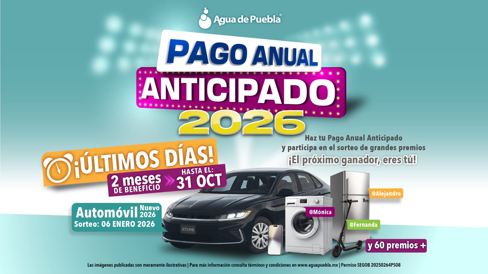 Últimos días para obtener 2 meses de beneficio y tarifas congeladas con el “Pago Anual Anticipado 2026”