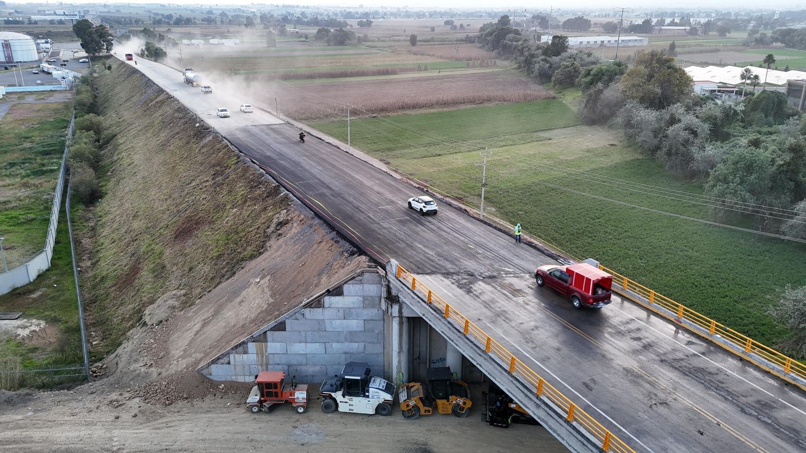 Por fin se abre la vía al aeropuerto: Gobierno Estatal reabre el Bulevar Aeropuerto en Huejotzingo
