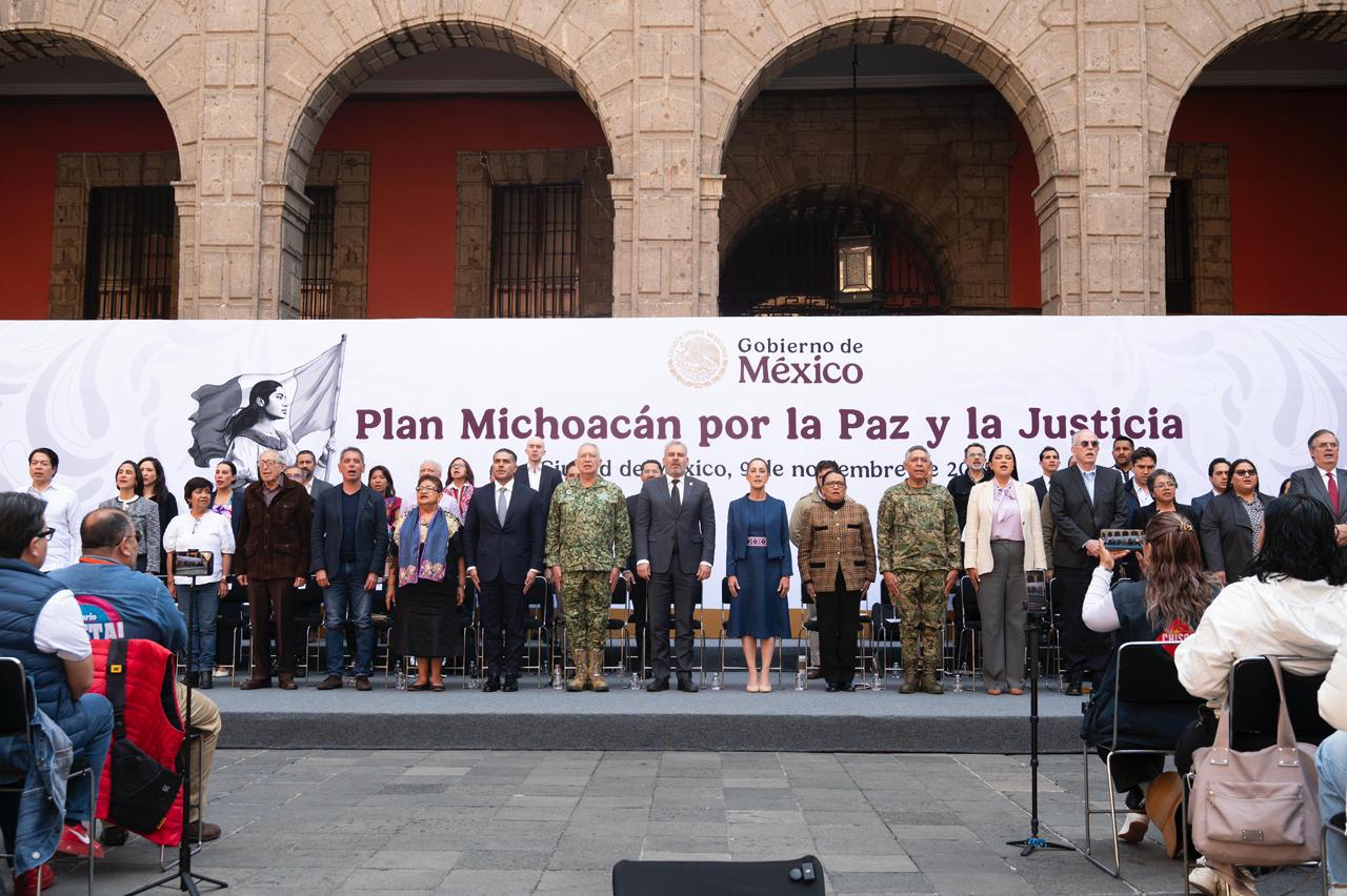Claudia Sheinbaum presenta el “Plan Michoacán por la Paz y la Justicia” con inversión de 57 mil millones de pesos