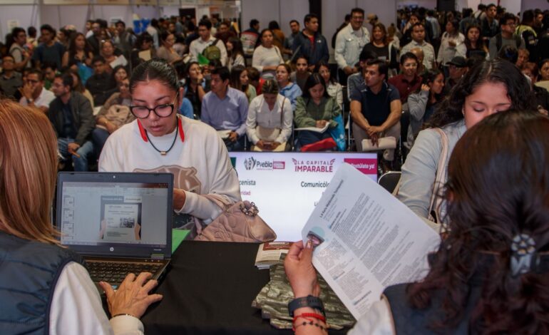 Puebla capital suma más de 2 mil nuevos empleos entre septiembre y octubre