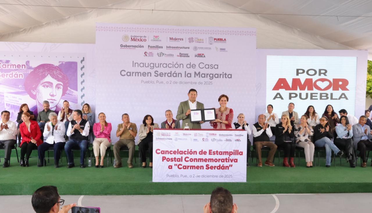 Puebla abre tercera Casa Carmen Serdán en la capital; Armenta advierte: “quien violente a las mujeres enfrentará la ley”