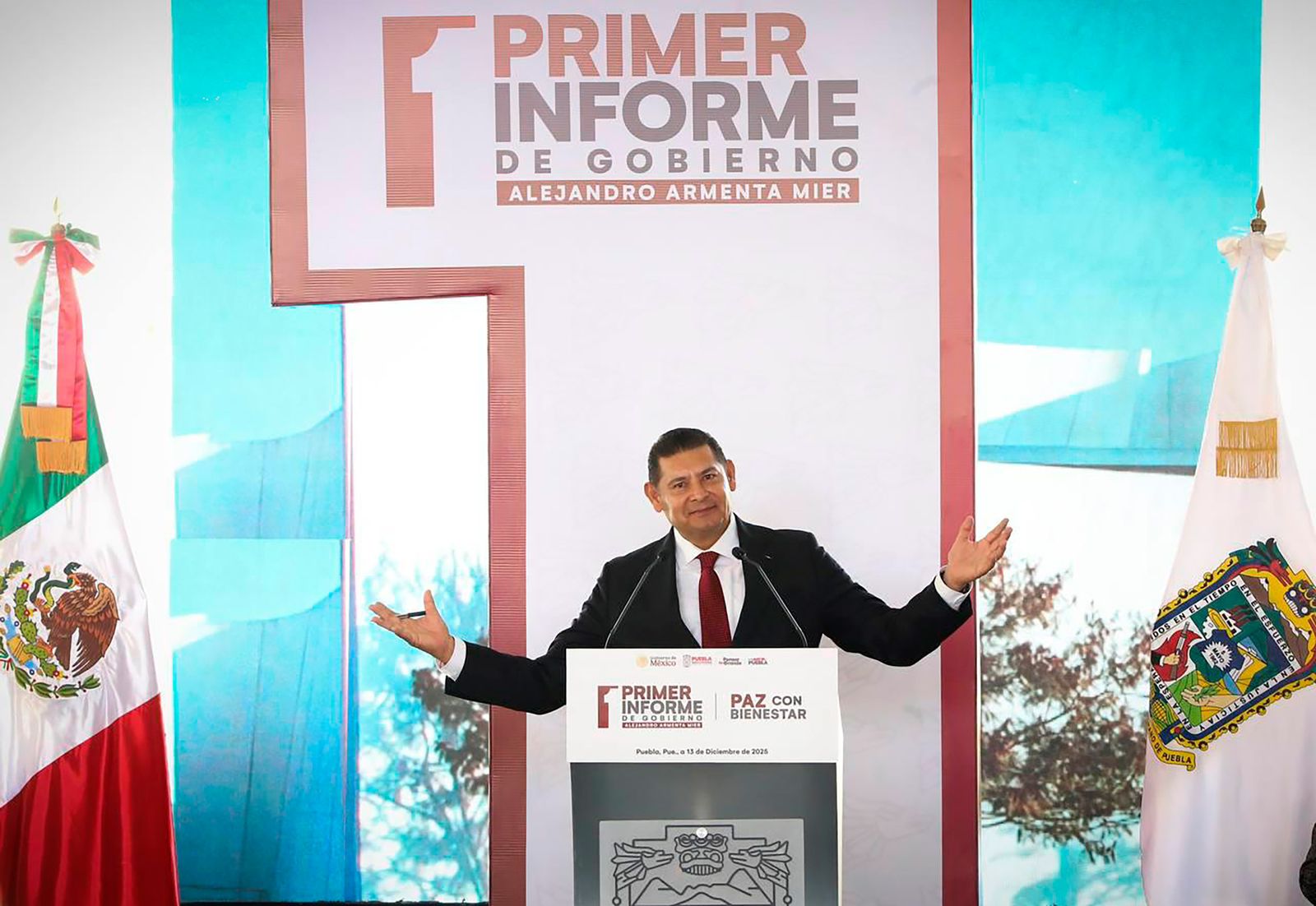 Primer Informe de Armenta: el golpe al Barroco, seguridad reforzada y giro social en Puebla