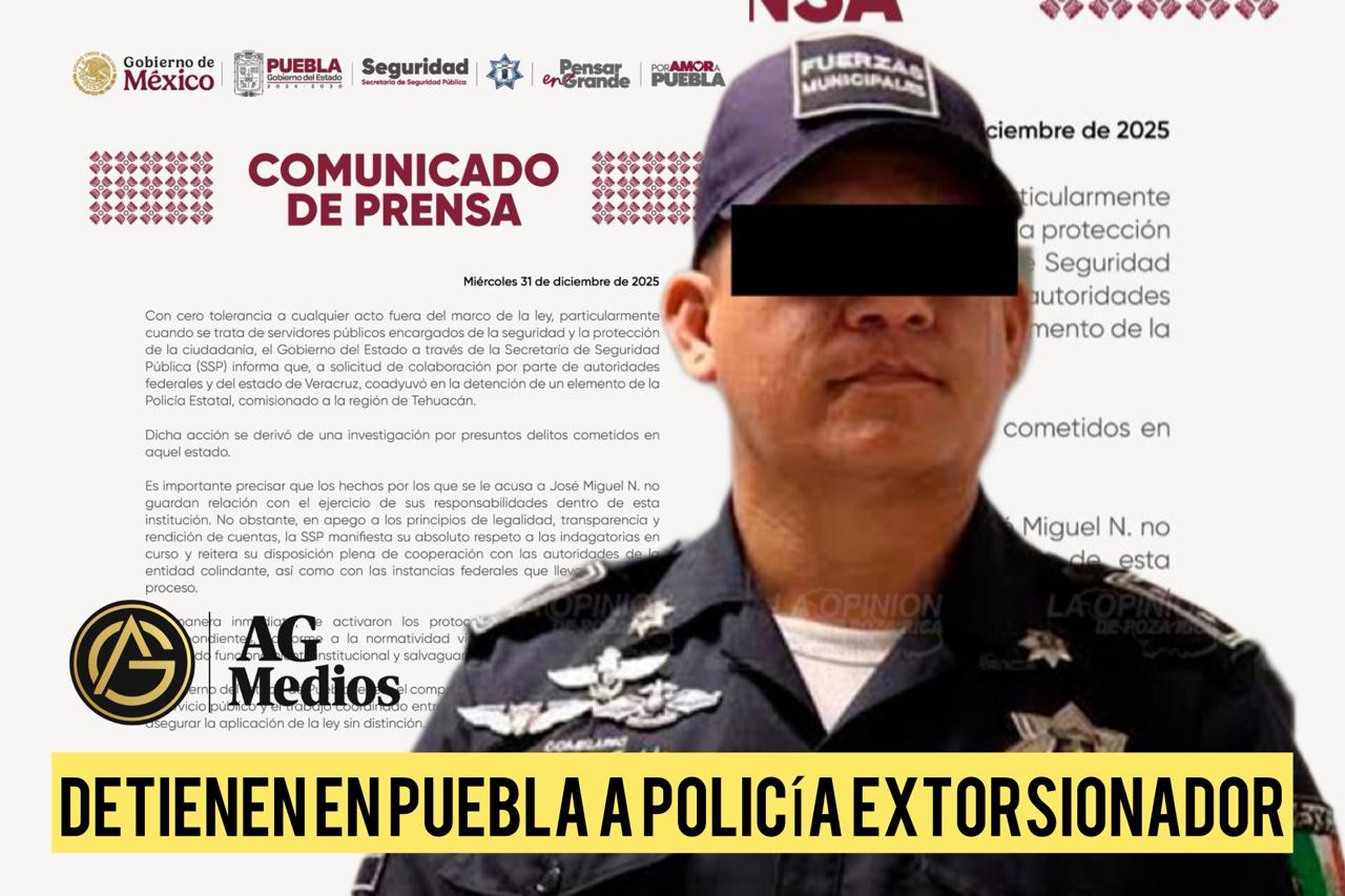 Se hacía pasar por policía en Puebla: cae operador del “Grupo Sombra”