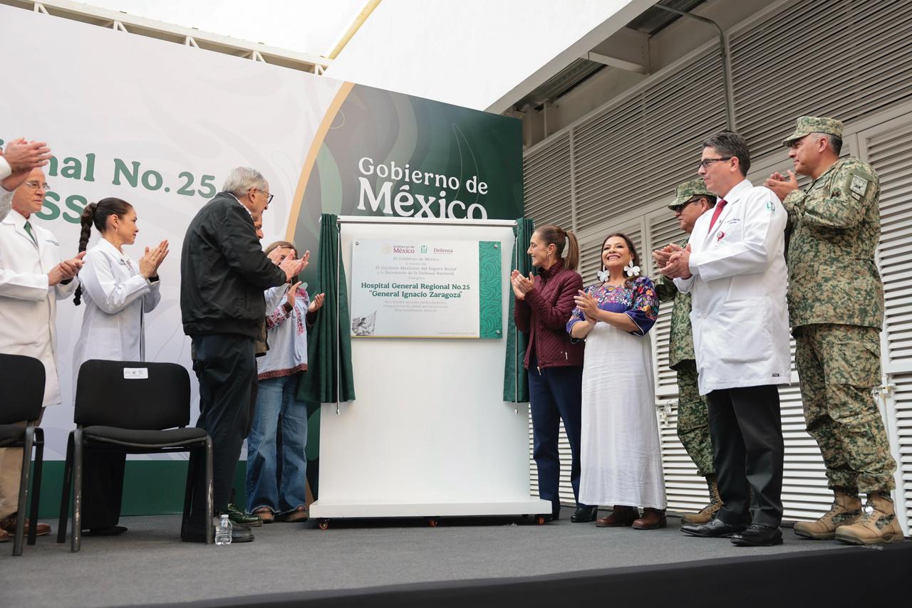 Sheinbaum inaugura Hospital Zaragoza del IMSS en Iztapalapa; beneficiará a medio millón