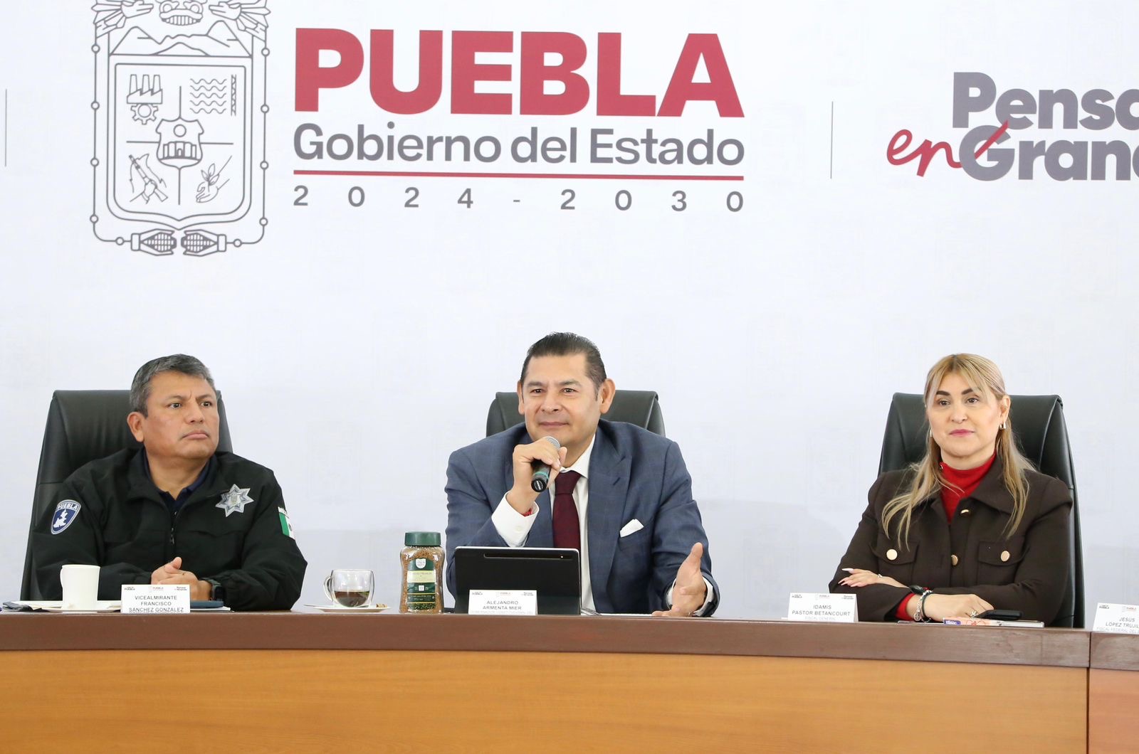 Arranca 2026 con baja en delitos y coordinación en seguridad, reporta gobierno de Puebla