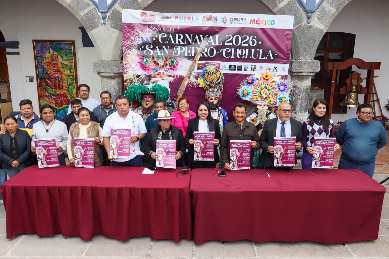 Tonantzin Fernández presenta el Carnaval 2026 para impulsar turismo y derrama en San Pedro Cholula