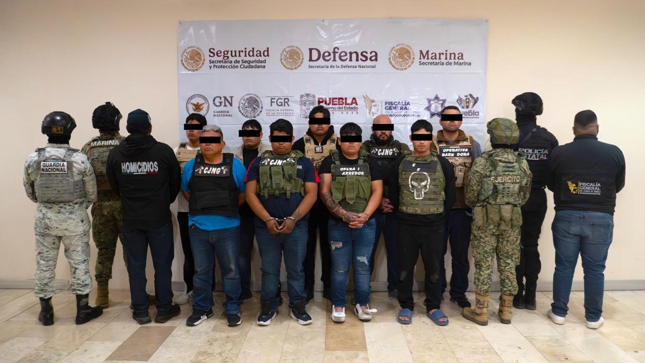 Golpe coordinado al crimen organizado: caen nueve armados tras operativo en Tecamachalco