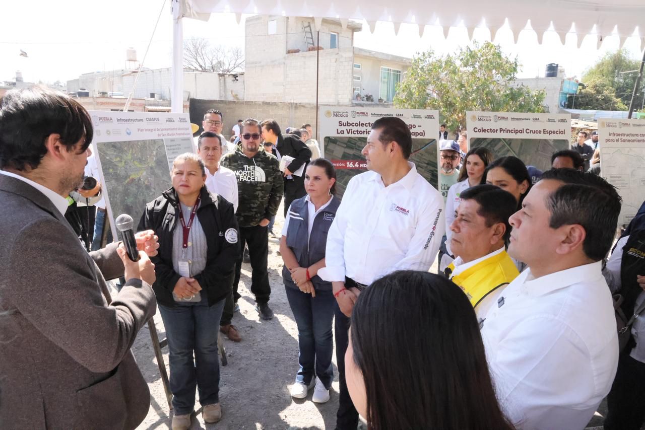 Conectan subcolector al Alto Atoyac; obra busca sanear descargas en la región de Texmelucan