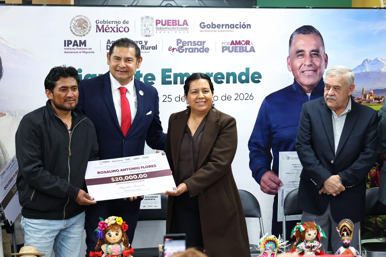 Con 6 mdp en apoyos, Puebla impulsa a migrantes en retorno para emprender en sus comunidades