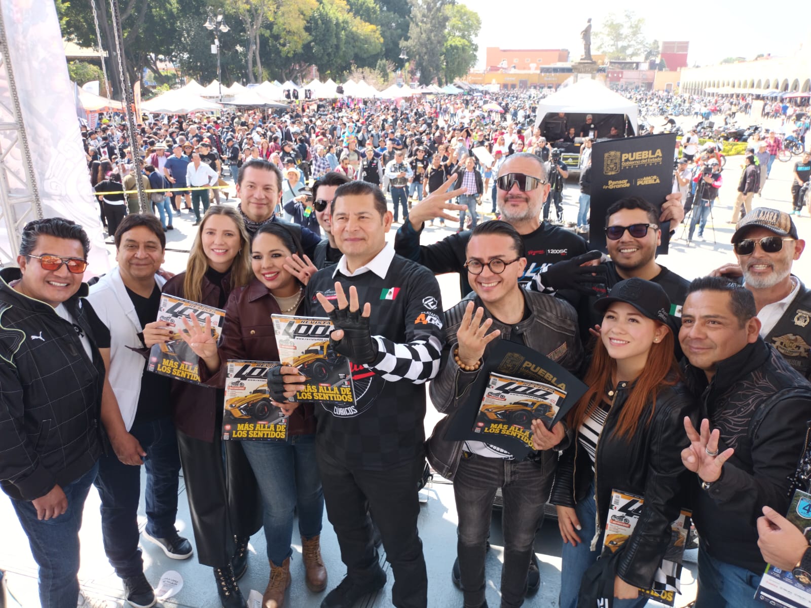 Mega Rodada con Causa reúne a más de 3 mil motociclistas en San Pedro Cholula