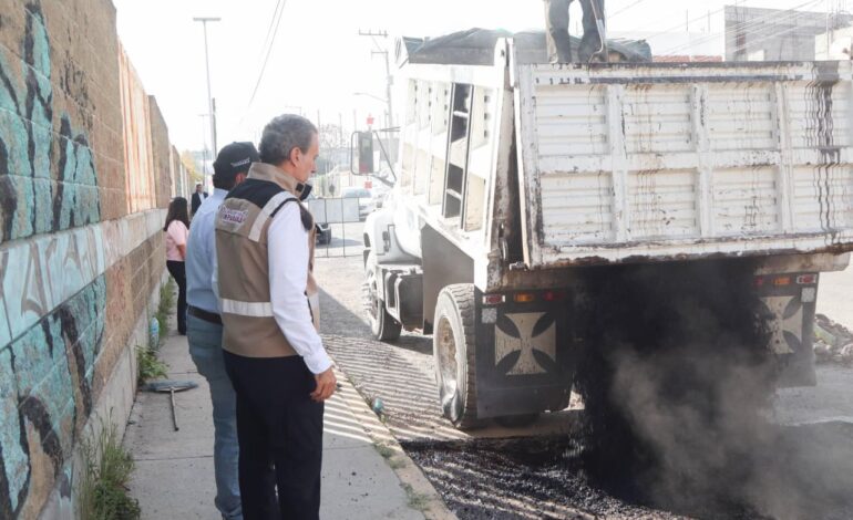Avanza el bacheo: más de 10 mil intervenciones supervisadas en Puebla capital