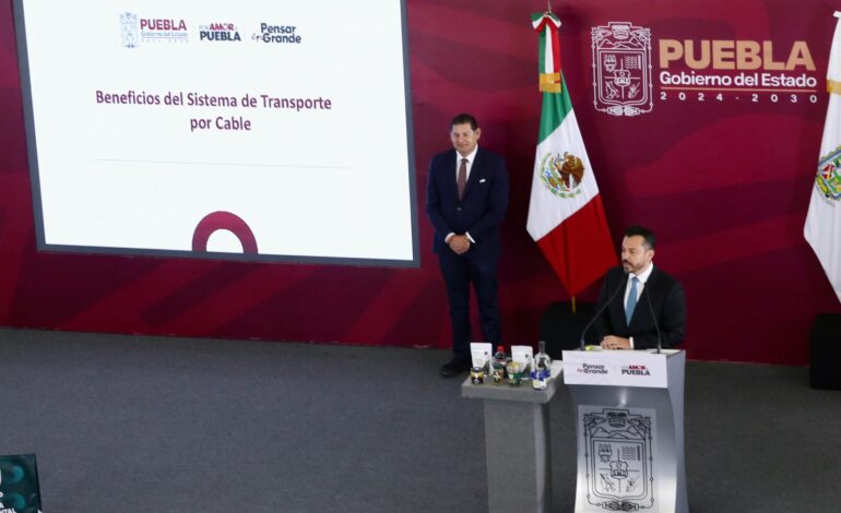 Cable al futuro: Puebla perfila transporte aéreo con menor costo y emisiones