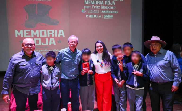 Cholula impulsa la lectura con “Memoria Roja”, de Fritz Glockner