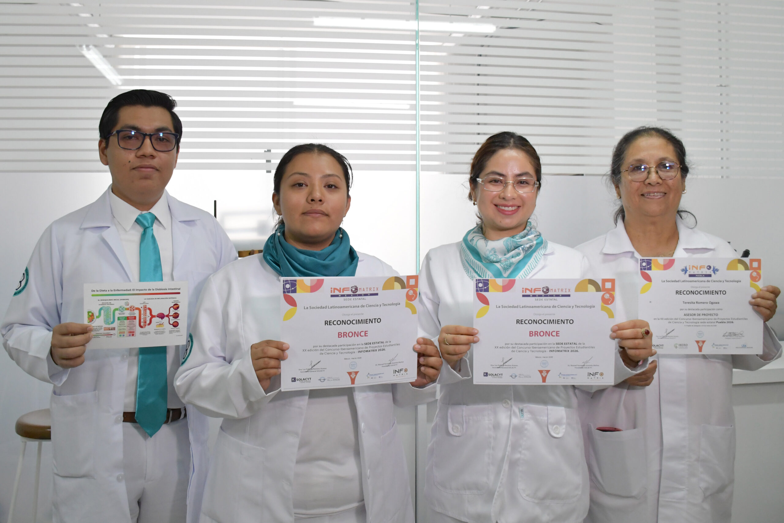 Ciencia desde el aula: BUAP suma bronce en Infomatrix Puebla 2026