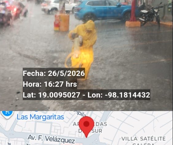 Puebla colapsa por lluvia y granizo: Agua de Puebla intervino más de 20 puntos críticos
