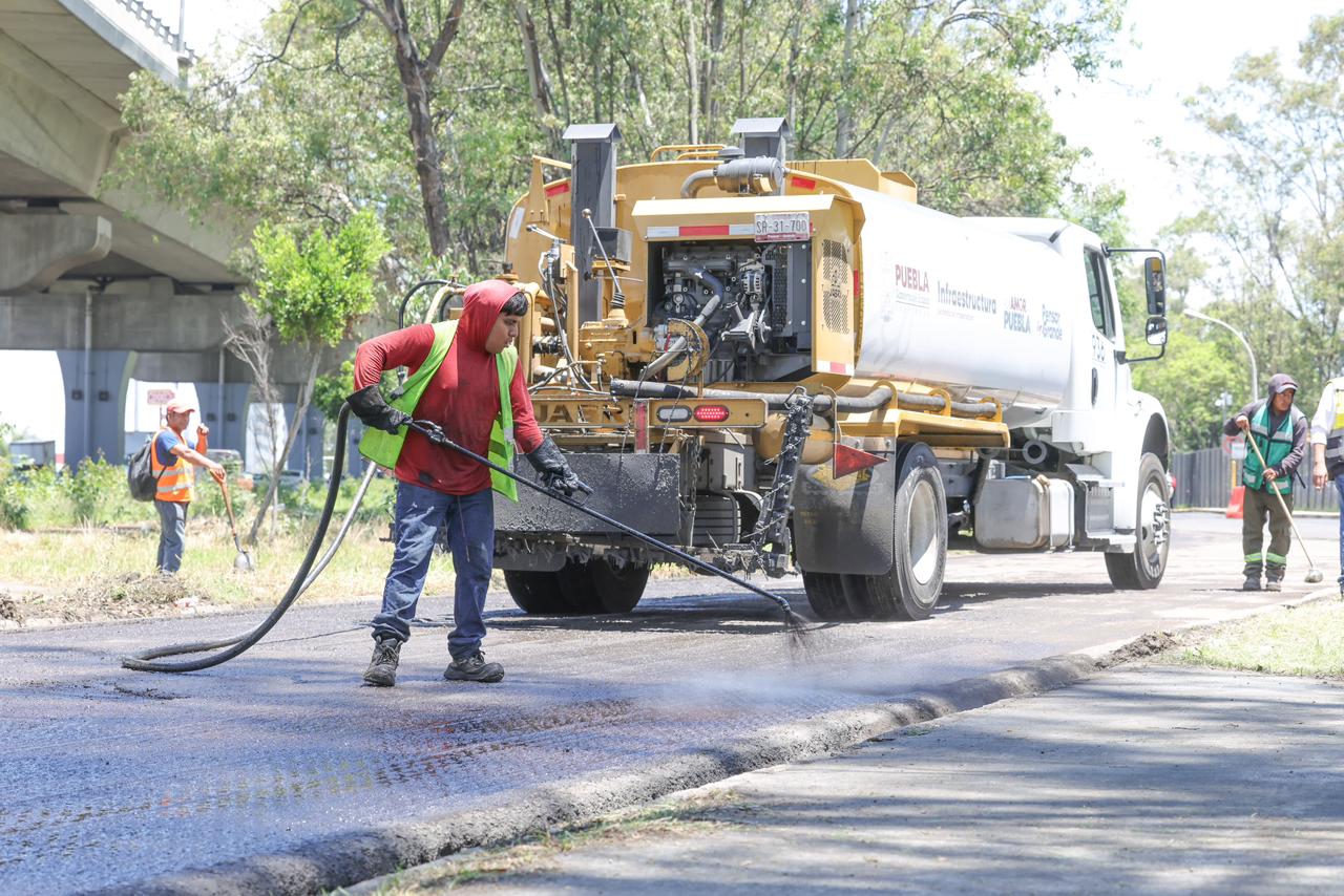 Avanza al 60% rehabilitación de la lateral México-Puebla; beneficiará a 73 mil habitantes