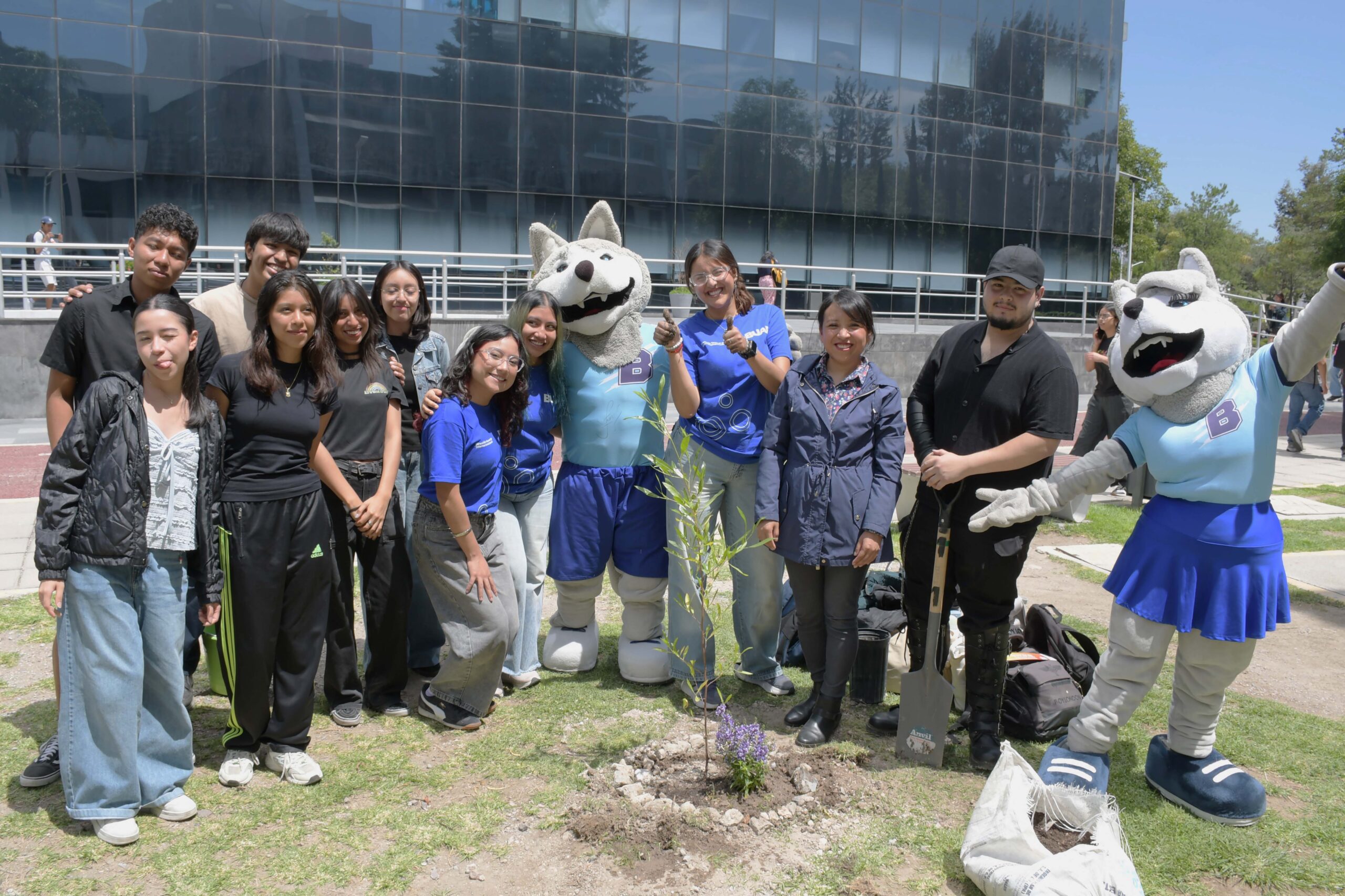 BUAP fortalece áreas verdes con jornada de arborización en Ciencias Biológicas