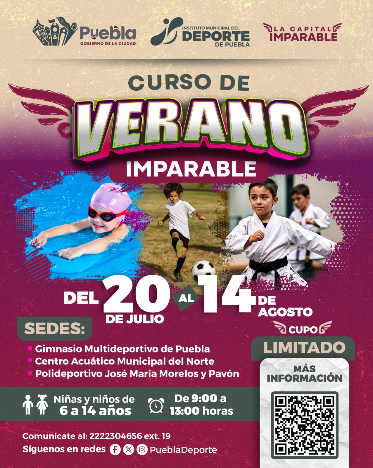 Verano Imparable 2026 abre inscripciones para niñas y niños en Puebla