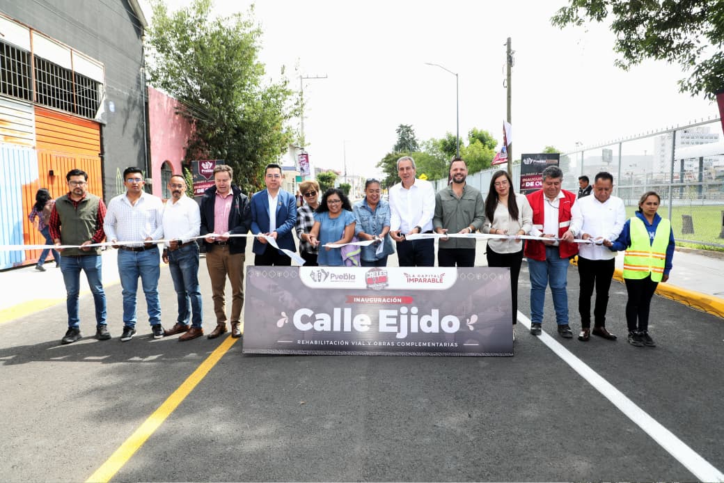 San Baltazar Campeche estrena calle Ejido rehabilitada con #CallesAl100
