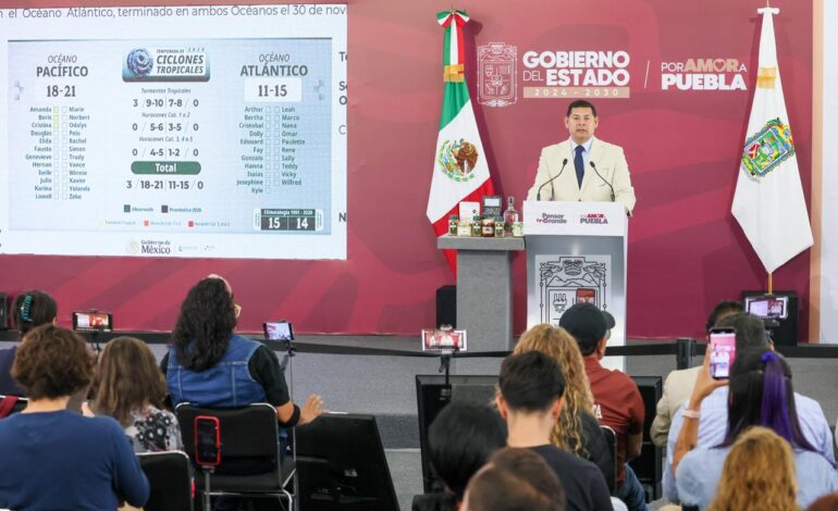 Gobierno refuerza vigilancia por lluvias; Puebla activa medidas preventivas ante temporada de riesgo